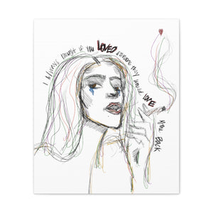 Love You Back Canvas Prints